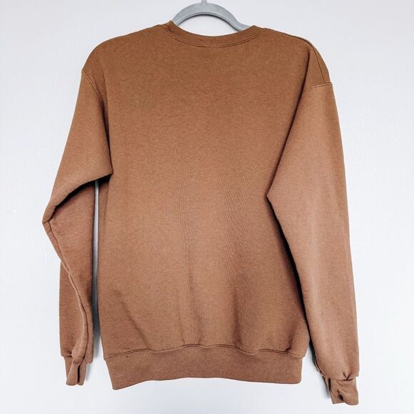 Hanes Brown Crewneck Fall Sweatshirt Size Small - Picture 5 of 5